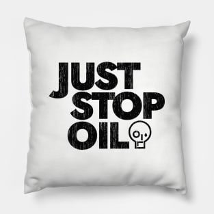 Just Stop Oil Vintage Pillow