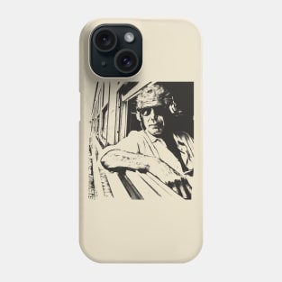 Anthony Bourdain Black Pencil Phone Case