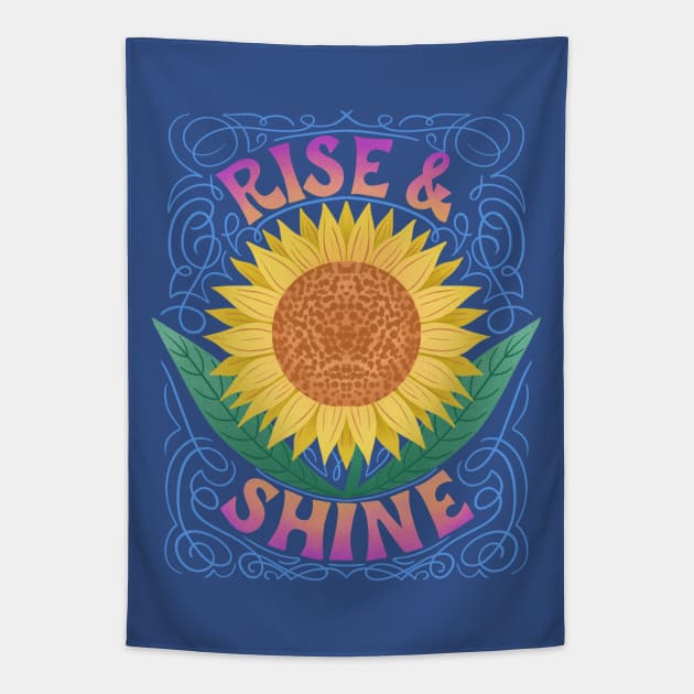 Rise and Shine Tapestry by Palindrome Art