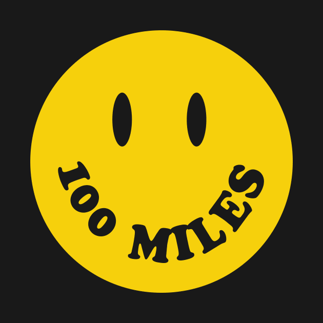 100 Miles Smiley Face Ultra Runner by PodDesignShop