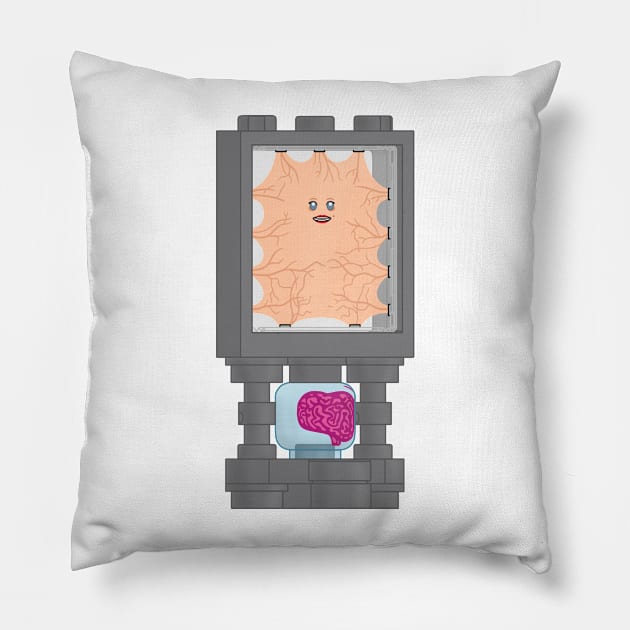 Lego Doctor Who Cassandra Pillow by ovofigures