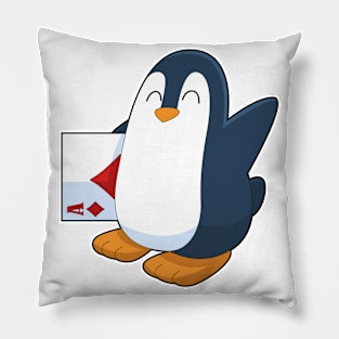 Penguin Poker Poker cards Card game Pillow