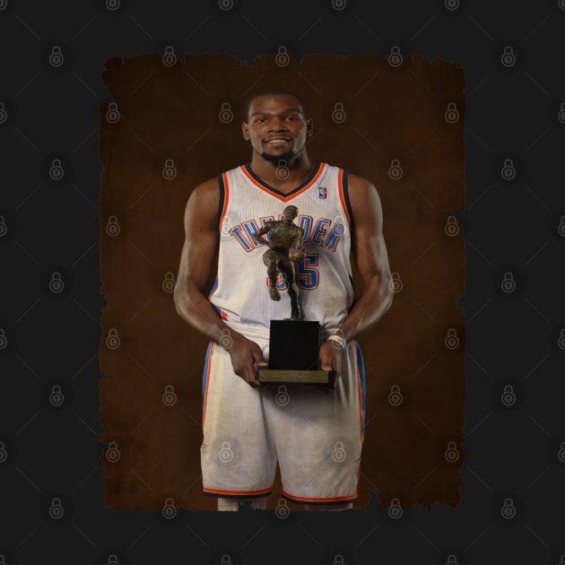 Kevin Durant in Thunderstruck Trophy Vintage by CAH BLUSUKAN