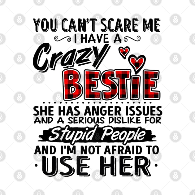 Crazy Bestie Bestfriend awesome gift by Planet of Tees