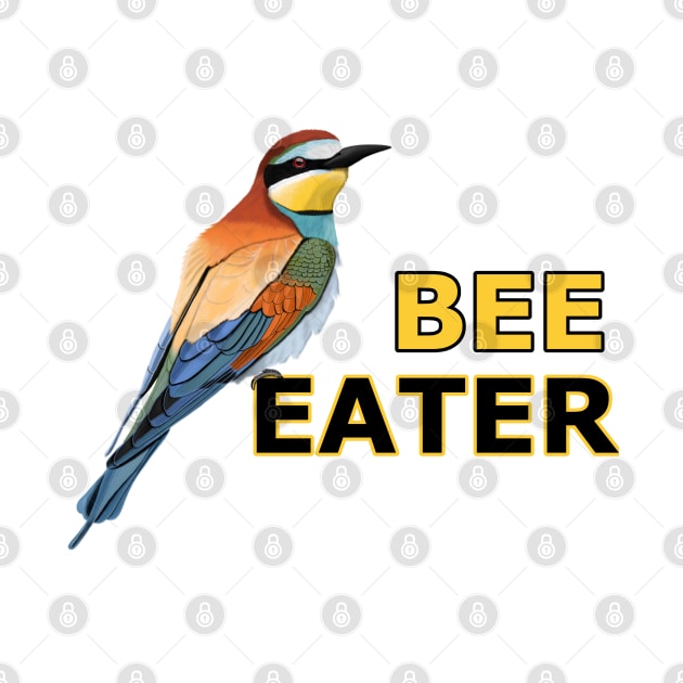 jz.birds Bee-Eater Bird Animal Design Illustration by jzbirds