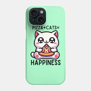 Cats & Pizza make me Happy Phone Case