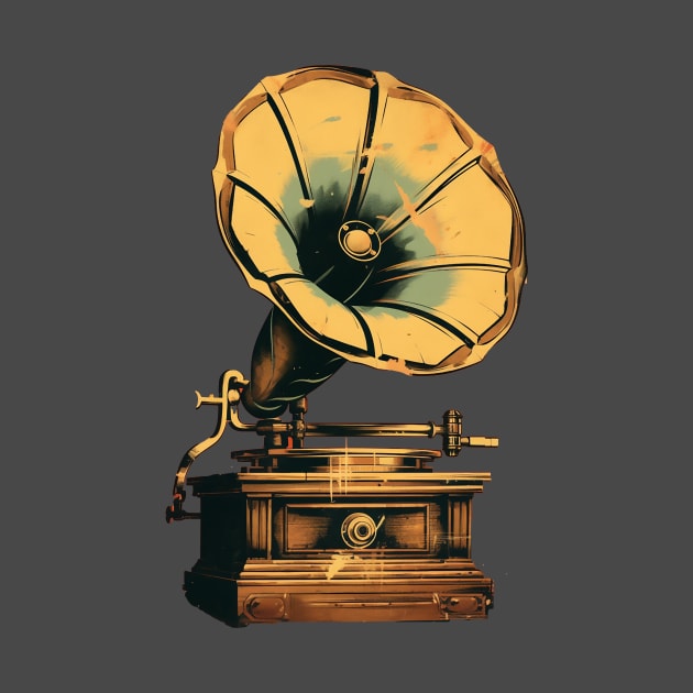 Retro Phonograph by DavidLoblaw