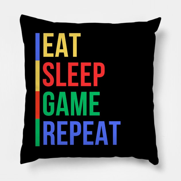 Gamer Routine (Mood Colors) Pillow by Mood Threads