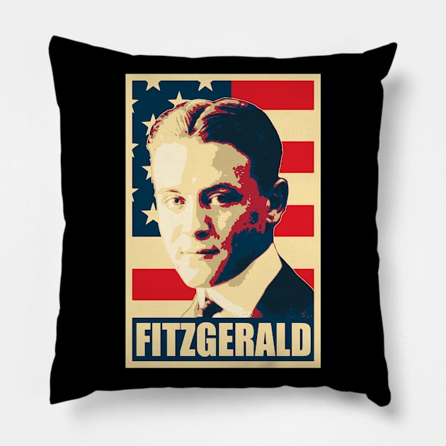 Scott Fitzgerald Pillow by Nerd_art