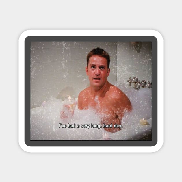 Matthew Perry I've had a very lonng, hard day Classic Magnet by wizardwenderlust