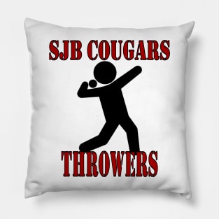 SJB Cougars Throwers Pillow