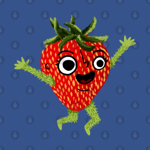 Happy Strawberry by Doodle Workshop