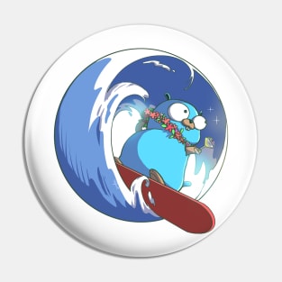 Golang Gopher Go Surfing Pin