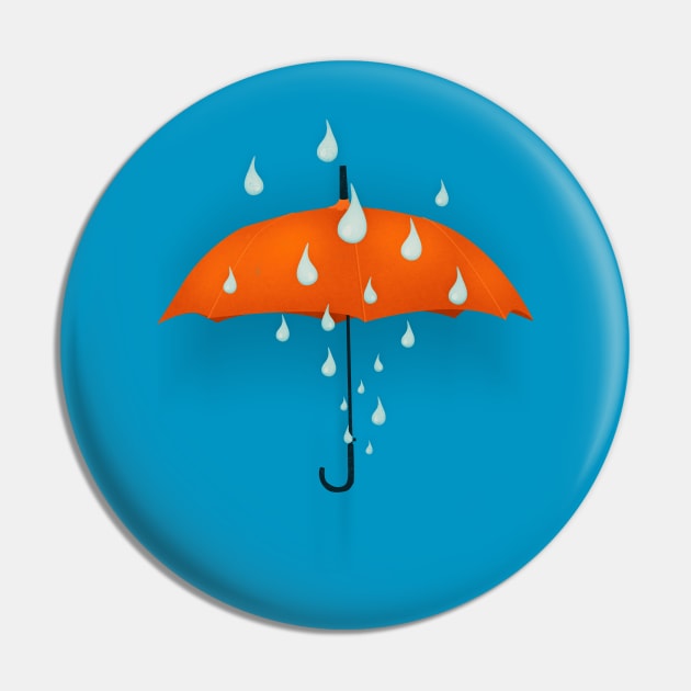 Umbrella: Summer Rain Pin by Sybille