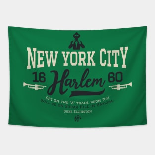 New York Harlem - Harlem Logo - Harlem Manhattan - Duke Ellington Tapestry