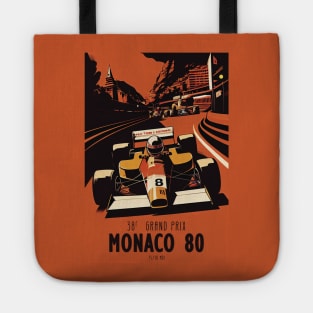 1980 Monaco Grand Prix Travel Poster Tote