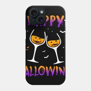 Happy Hallowine Halloween Wine Drinking Phone Case