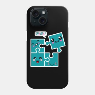 Kawaii Puzzle Pieces Phone Case