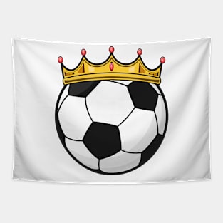 Soccer Crown Queen Tapestry