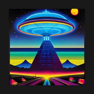 Area 51 – Trippy Retro UFO 146 T-Shirt