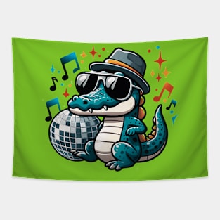 Musical Crocodile - Printed Tapestry