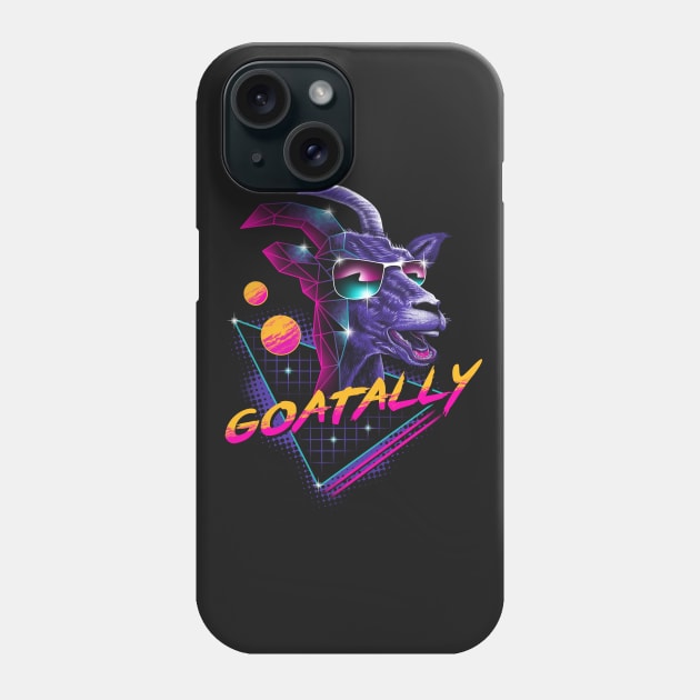 Goatally! Phone Case by Vincent Trinidad Art