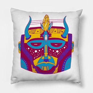 Triad African Mask No 8 Pillow