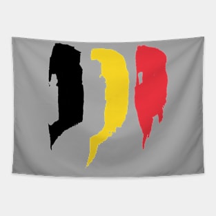 Belgium Flag - Brush Strokes Tapestry