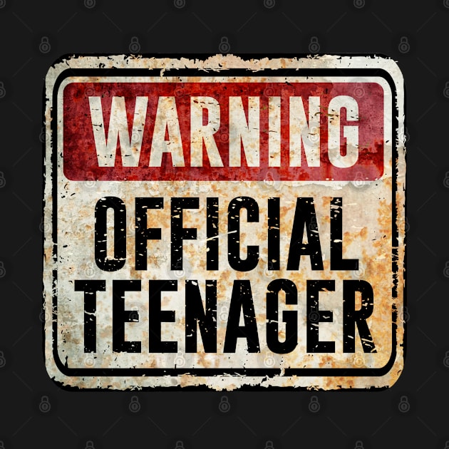 13th Birthday - Warning Official Teenager by Kudostees