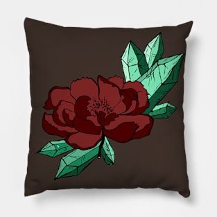 flower and crystals Pillow