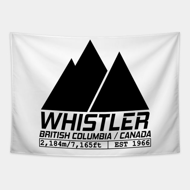 Ski Whistler British Columbia Canada Skiing and Snowboarding Tapestry by ChrisWilson