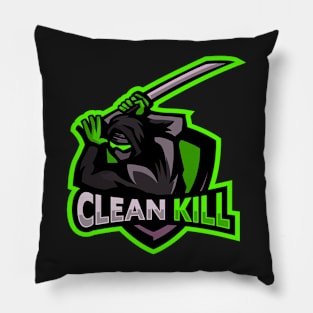 Team logo green Pillow