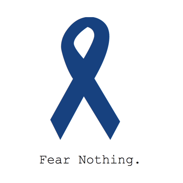 Navy Blue Ribbon. Fear Nothing. by cmckenzie