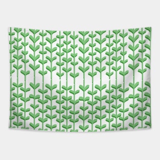 LEAVES PATTERN GREEN Tapestry