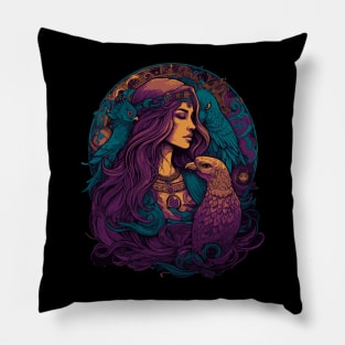 Irish Celtic goddess Morrigan. The Morrígan Pillow