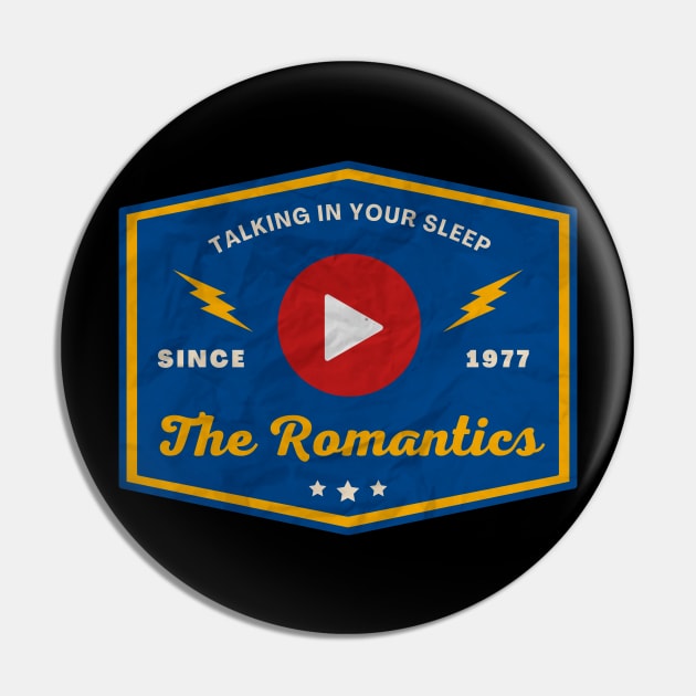 The Romantics // Play Button Pin by Blue betta