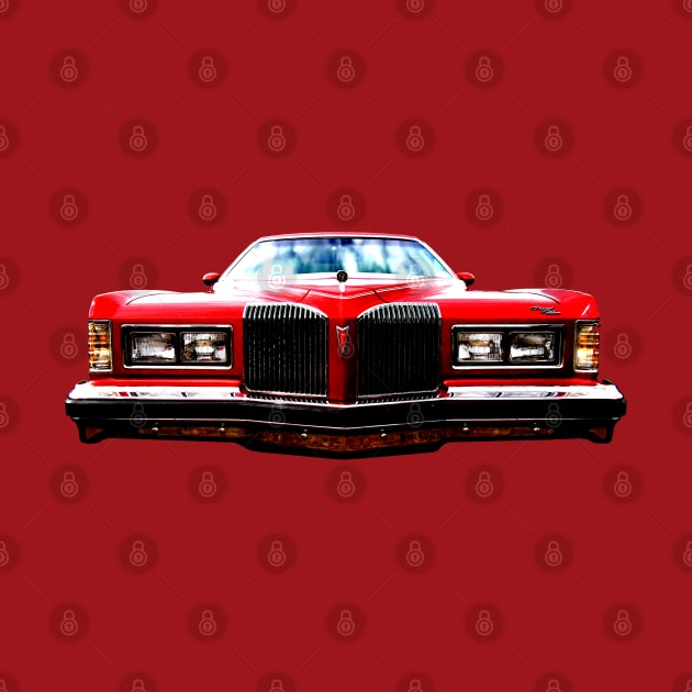 Pontiac Grand Prix 1970s American classic car red by soitwouldseem