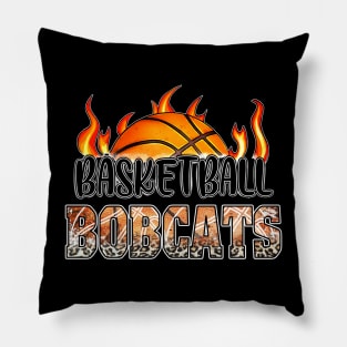 Classic Basketball Design Bobcats Personalized Proud Name Pillow