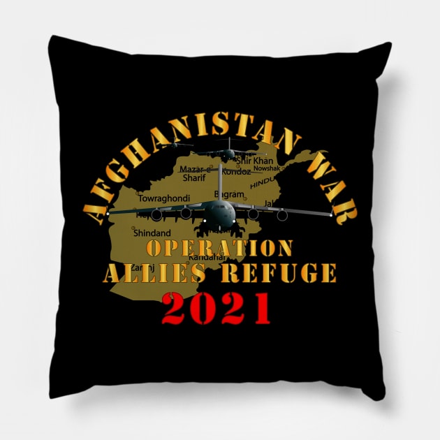 Afghanistan War   - Operation Allies Refuge - 2021 Pillow by twix123844