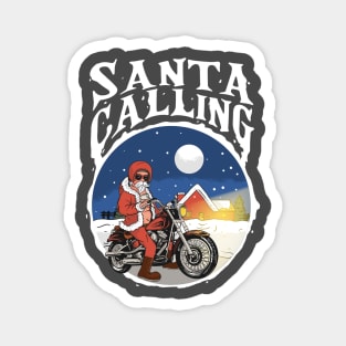 Santa Calling Ride Magnet