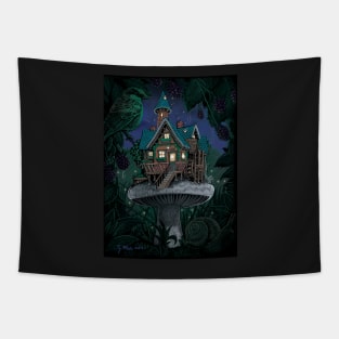 Mushroom House Tapestry