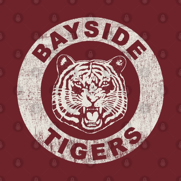 Bayside Tigers Worn Dks by Alema Art