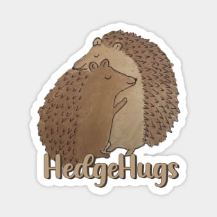 Cute watercolor hedgehog love hedge-hugs watercolour watercolour hedgehugs Magnet