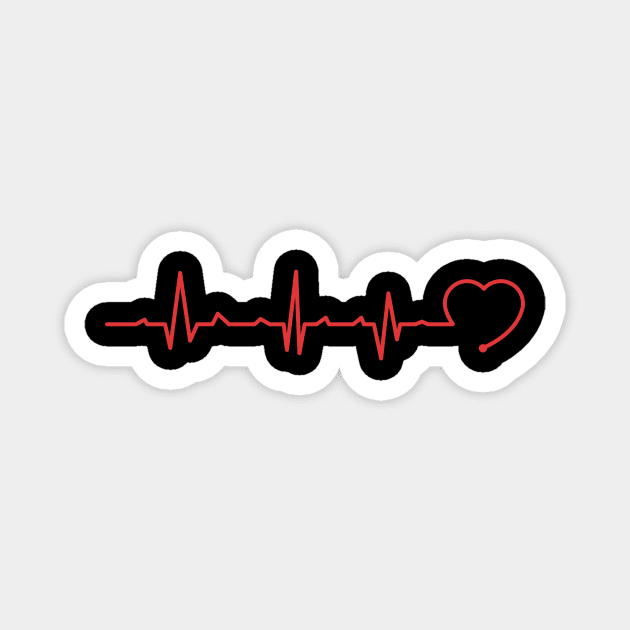 Heartbeat Magnet by Aine Creative Designs