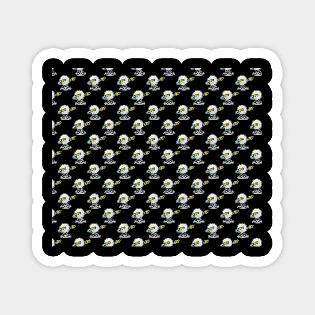 Dabbing Golf Ball Pattern Magnet by LetsBeginDesigns