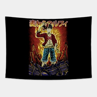 Luffy Fire piece Tapestry