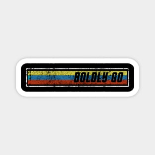 Boldly Go Retro Magnet