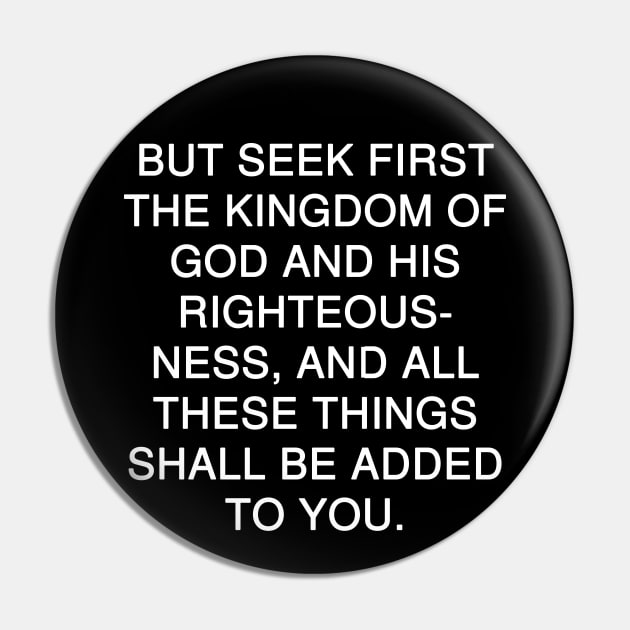 Matthew 6:33 Bible Verse Text ESV Pin by Holy Bible Verses