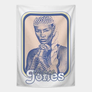 Grace Jones // Retro 80s Aesthetic Fan Design Tapestry