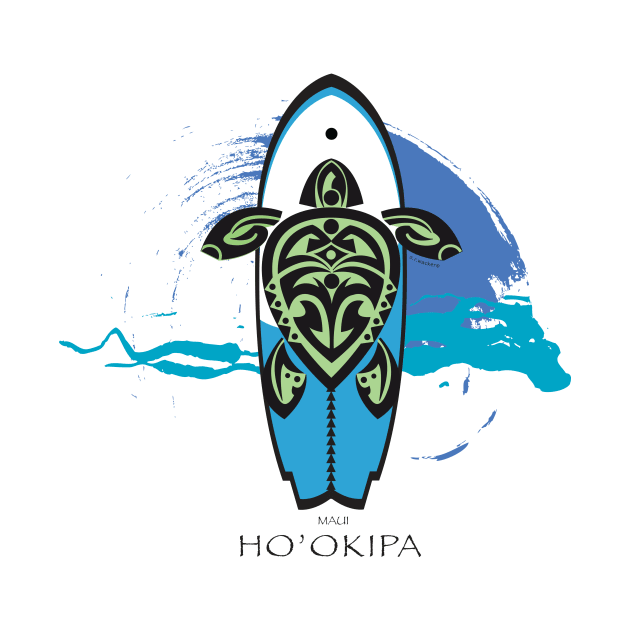 Tribal Turtle Tattoo Surf's Up / Ho'okipa, Maui by srwdesign